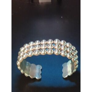 Silver Cuff Bracelet Mexico 925 Heavy